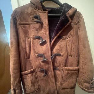 Zara suede coat! Brand new.